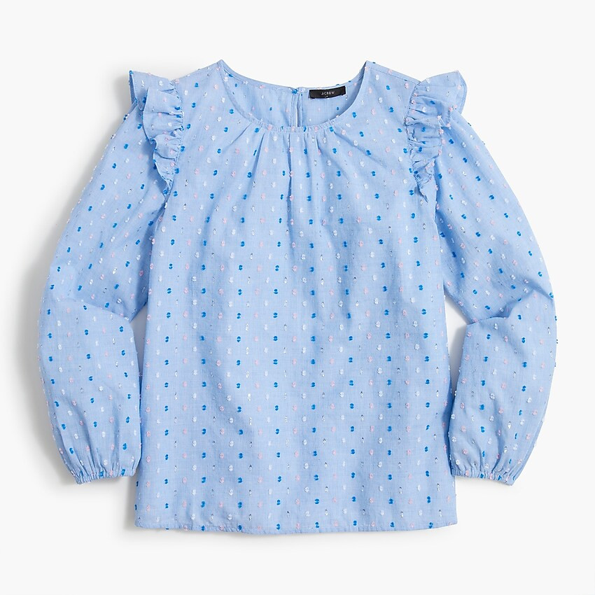 Long-sleeve ruffle top | J.Crew Factory