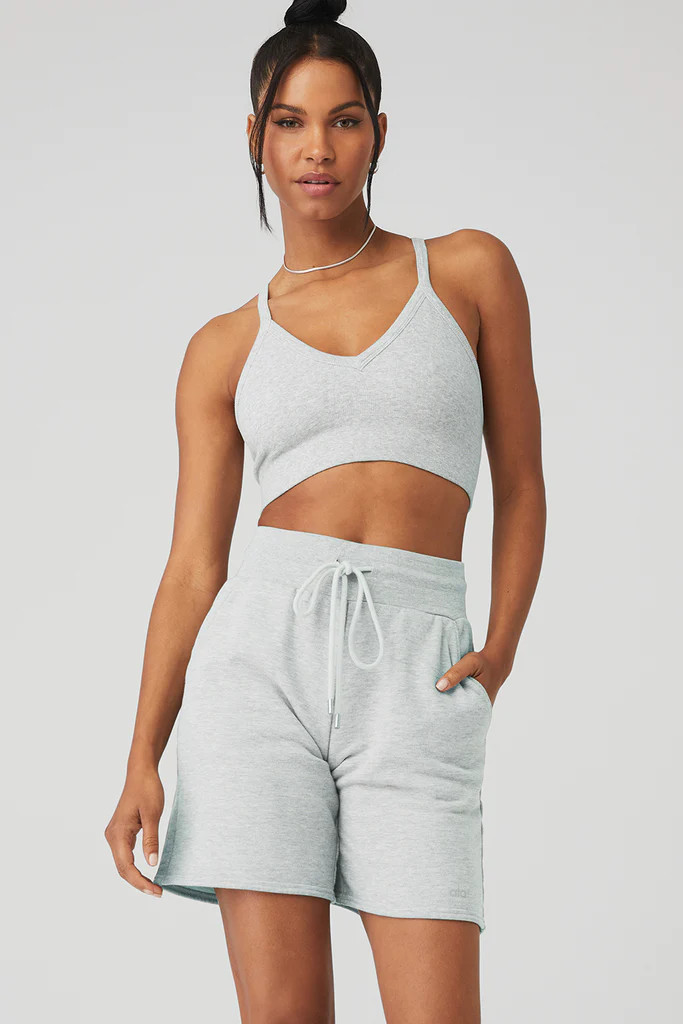 Seamless Ribbed Low Back Bra | Alo Yoga (US)