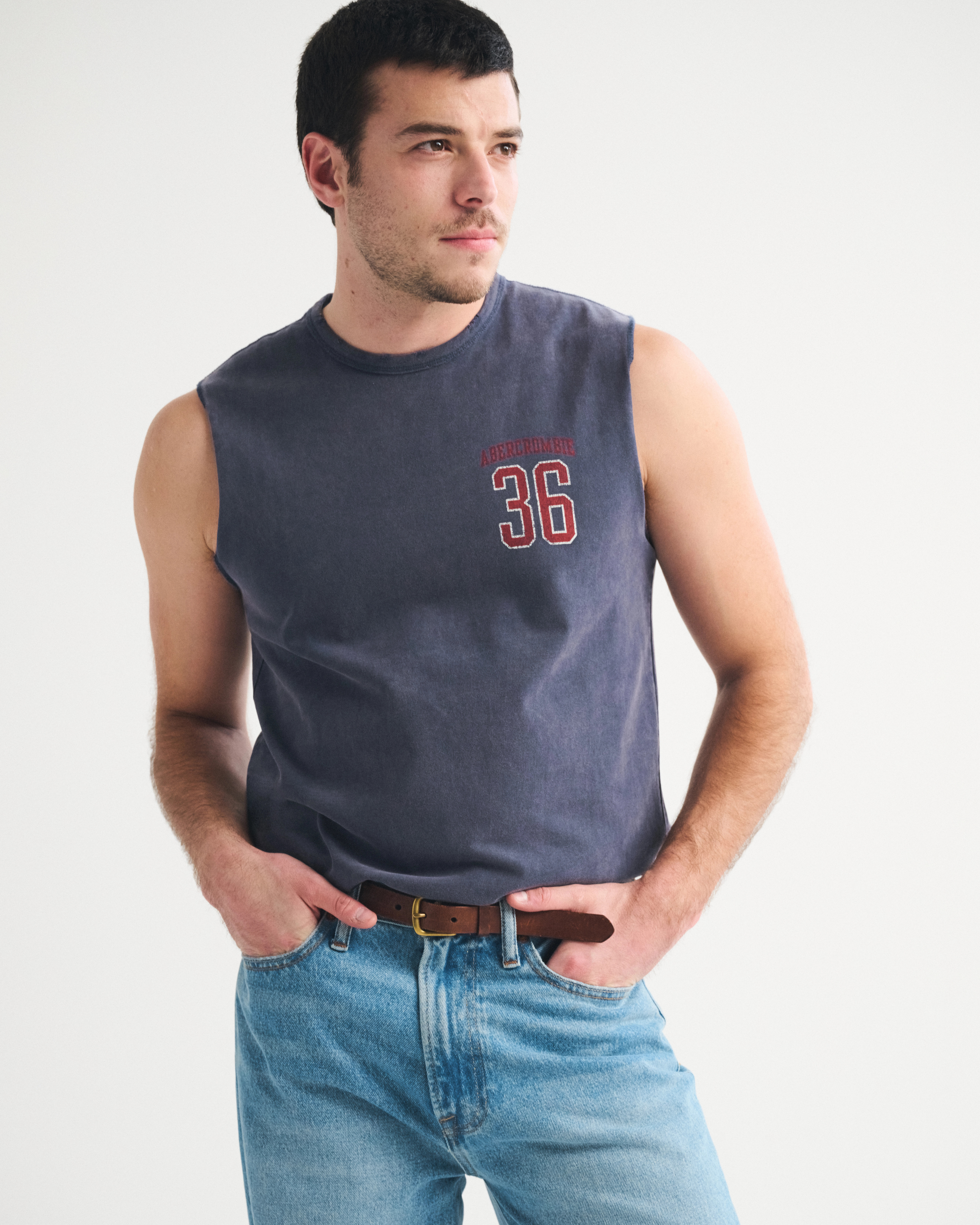 Premium Heavyweight Logo Tank | Abercrombie & Fitch (US)