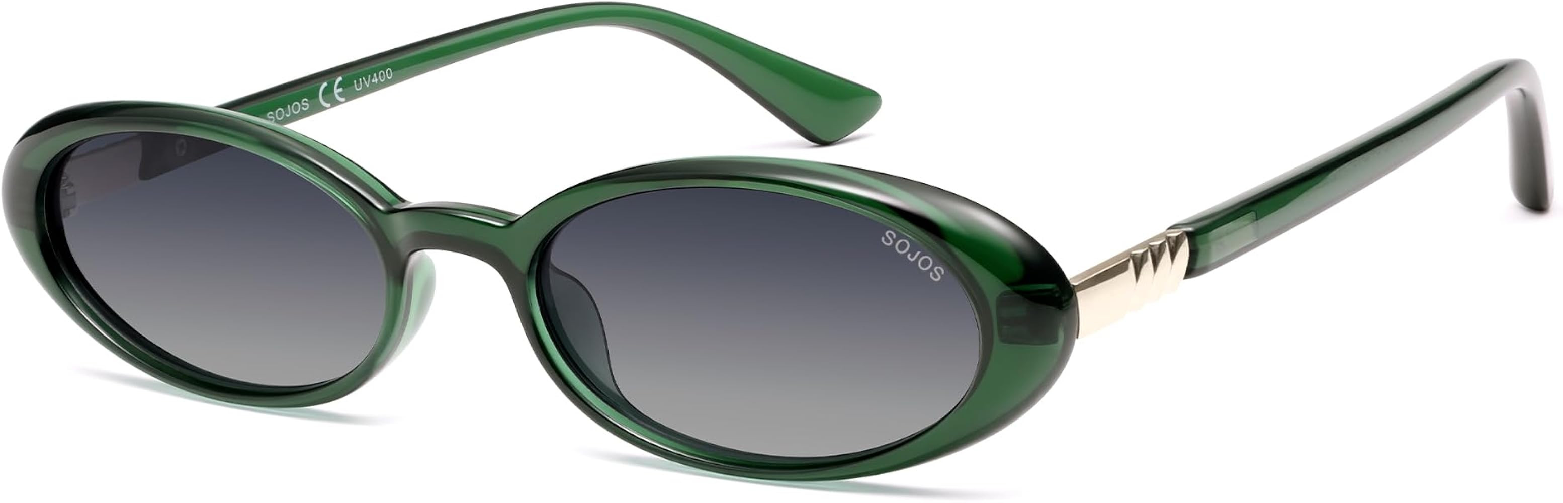 SOJOS Polarized Oval Sunglasses for Women, Chic 90s Vintage, UV400 Lightweight Retro Frame Sunnie... | Amazon (US)