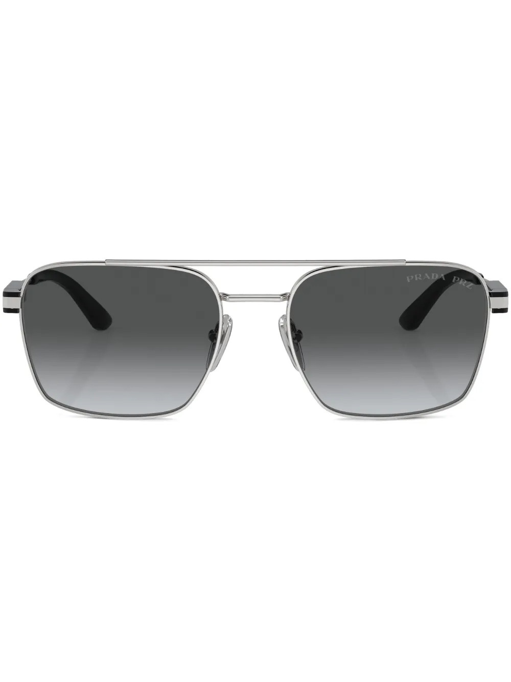 Prada Eyewear square-frame sunglasses - Silver | Farfetch Global