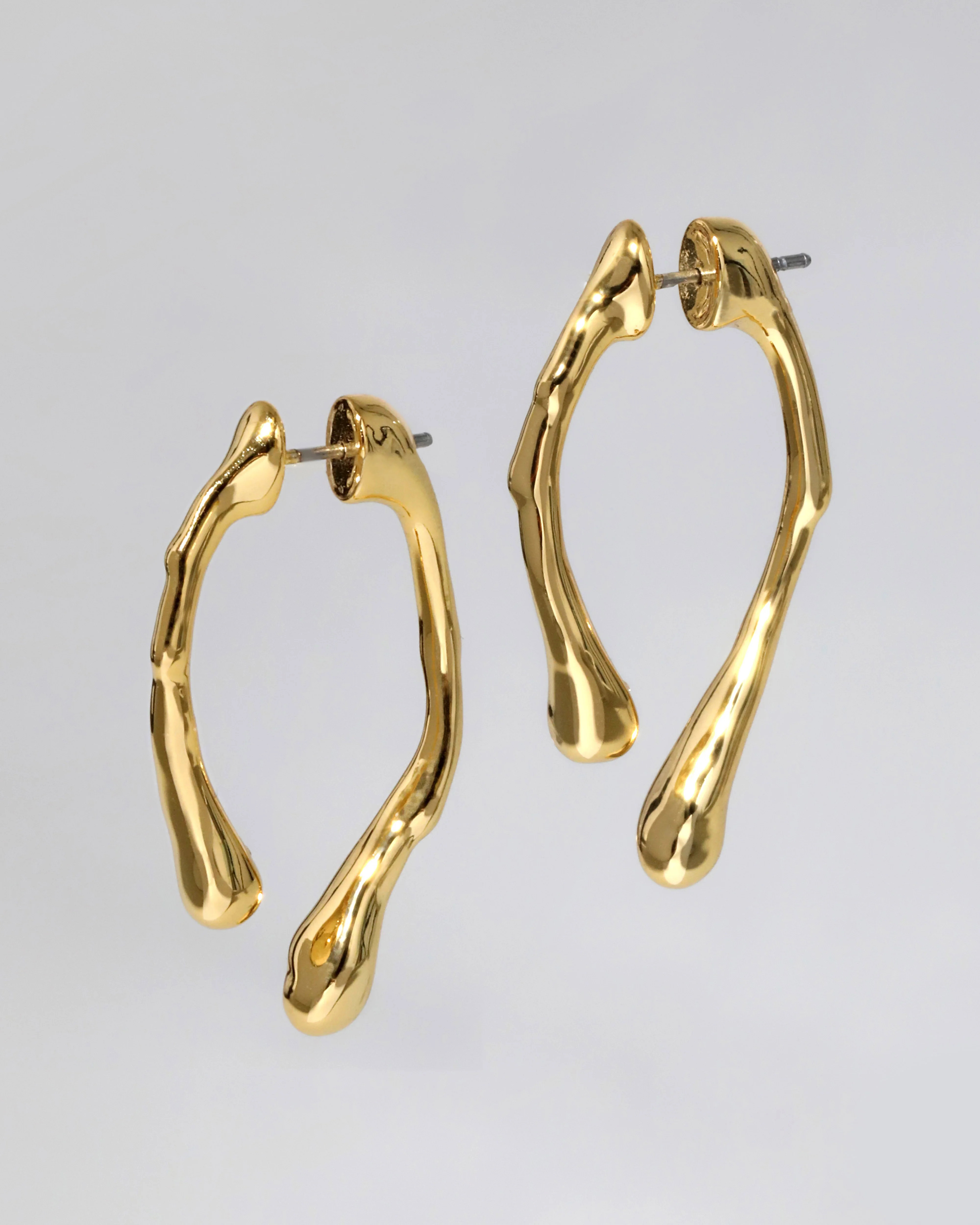 Drippy Gold Front Back Post Earring | Alexis Bittar | Alexis Bittar