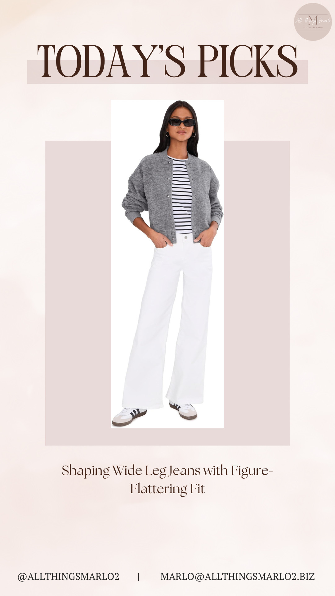 Shaping Wide Leg Jeans with Figure-Flattering Fit 

 #LTKootd #LTKWorkwear #LTKTravel