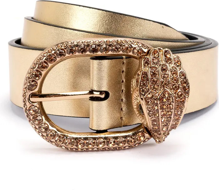 Kurt Geiger London Metallic Leather Belt | Nordstrom | Nordstrom