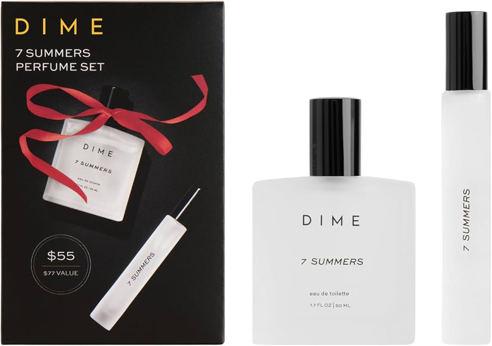 Dime Beauty 7 Summers Perfume Fragrance Gift Set - Includes 50 ml + 10 ml Travel Spray ($77 Value... | Amazon (US)