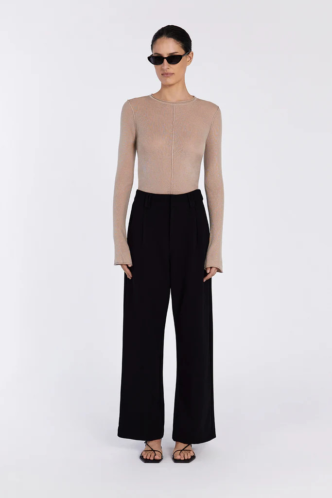 PARKER LATTE LONG SLEEVE TOP | DISSH