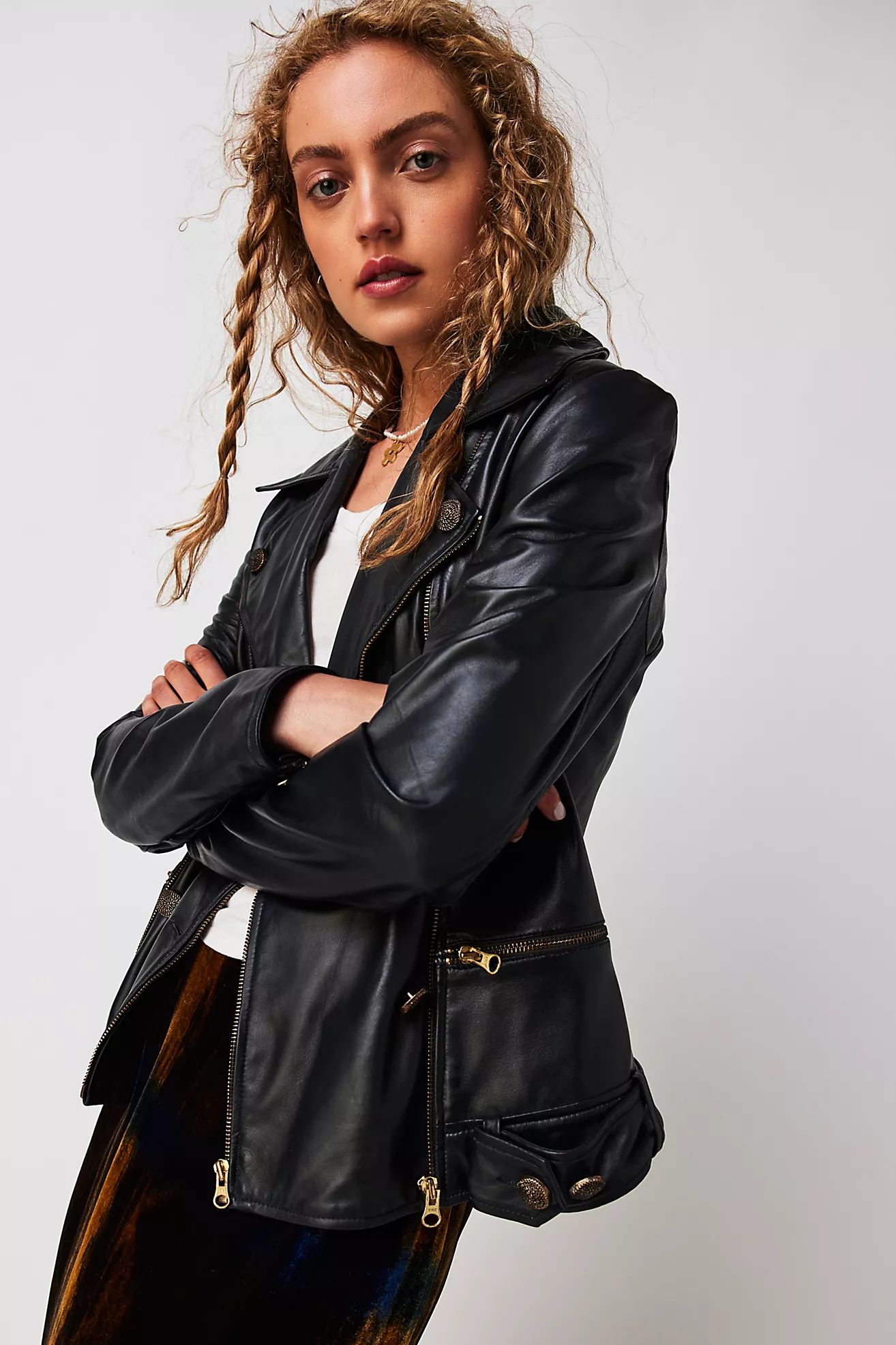 JAKETT Drew Vintage Leather | Free People (Global - UK&FR Excluded)