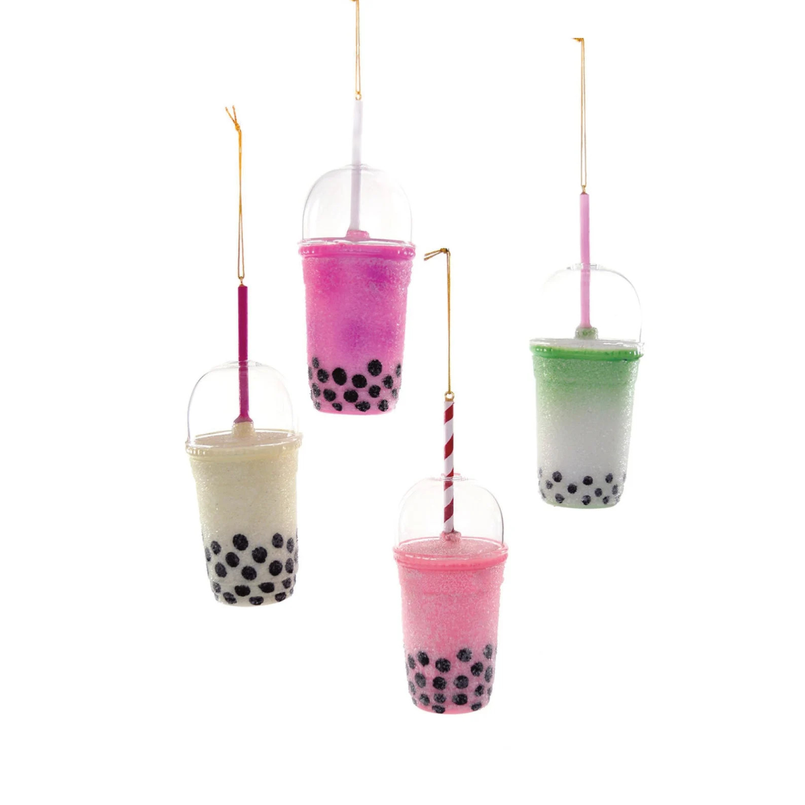 Boba Tea Christmas Ornament, Glass Bubble Bauble - Etsy | Etsy (US)