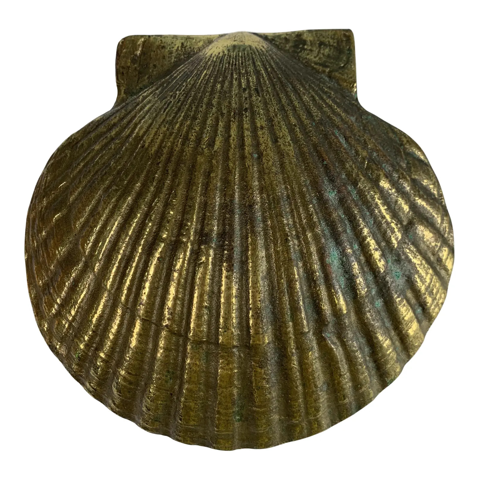 1980s Brass Scallop Door Knocker | Chairish