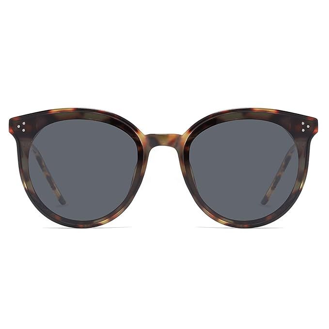 SOJOS Classic Retro Round Oversized Sunglasses for Women with Rivets DOLPHIN SJ2068 | Amazon (US)
