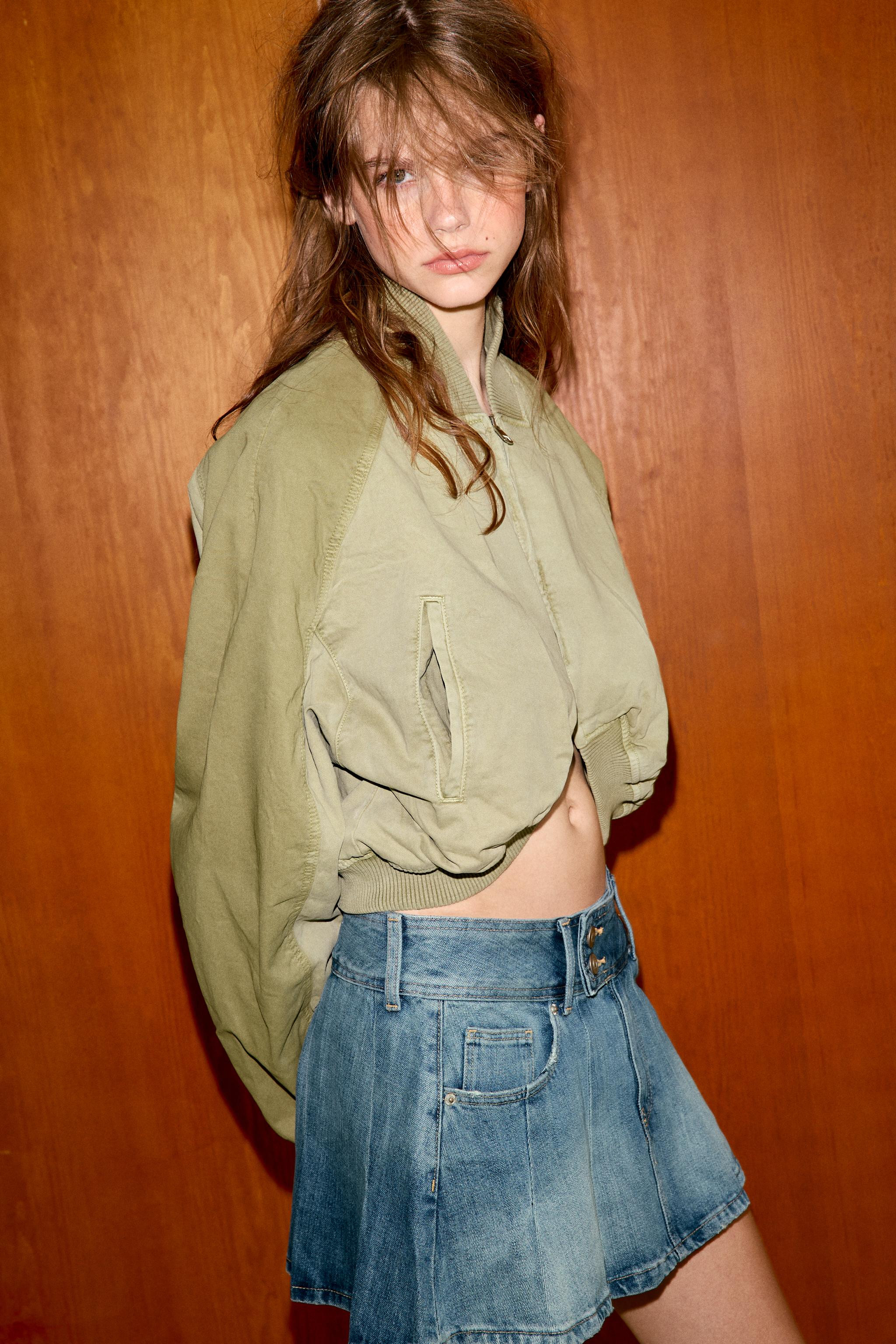 WASHED EFFECT BOMBER JACKET | Zara US