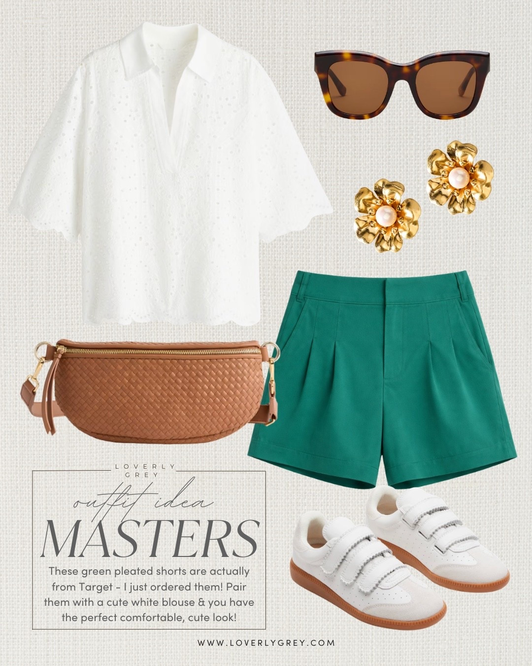 These golf active shorts are only $30, and they are the perfect color for the Master’s! You could easily just buy these shorts & style with any white blouse you have at home! 

Loverly Grey, Master’s outfit inspo, Target, golf shorts, golf tournament outfit inspo 

#LTKSeasonal