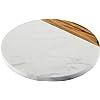 Anolon 46648 Pantryware White Marble/Teak Wood Serving Board, 10-Inch Round | Amazon (US)