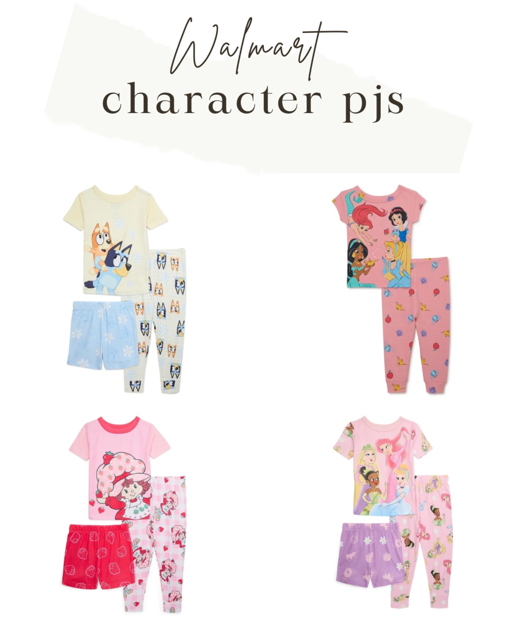 The cutest Walmart character pajamas 

#LTKBaby #LTKKids #LTKSpring