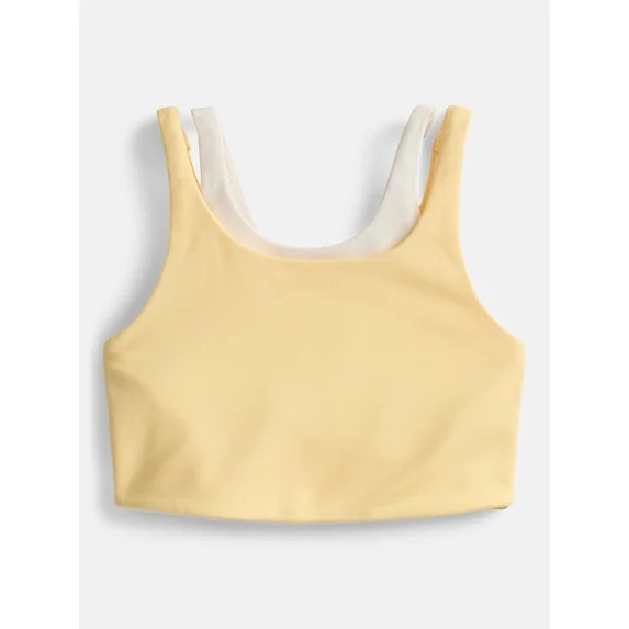 Athletic Works Girls Active Fashion Sports Bra, Sizes 4-18 & Plus | Walmart (US)