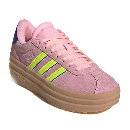 adidas Vl Court Bold Big Kid Girls Sneakers, 4 1/2 Medium, Pink | JCPenney