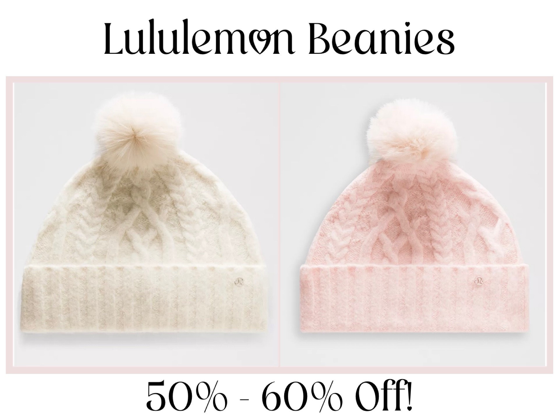 Lululemon Women's Alpaca Wool-Blend Cable-Knit Pom Beanies are 50%-60% Off today! This is THE softest winter hat that feels so luxe and will keep you warm all season long. Going super fast at the sale pricing! ❄️ 


#LTKSaleAlert #LTKHome #LTKSeasonal