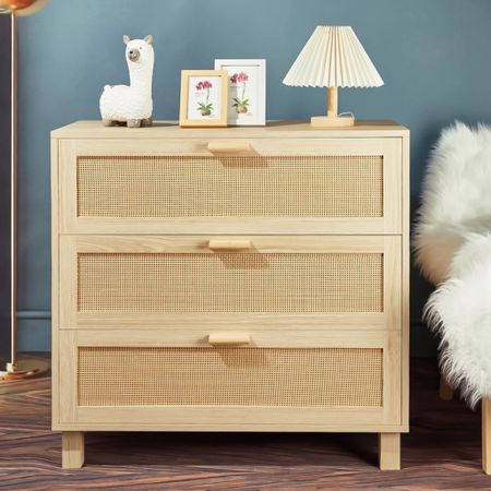 Side table with drawers, night stand, rattan side table, neutral style, bedroom decor, living room decor

#LTKhome #LTKHolidaySale #LTKsalealert