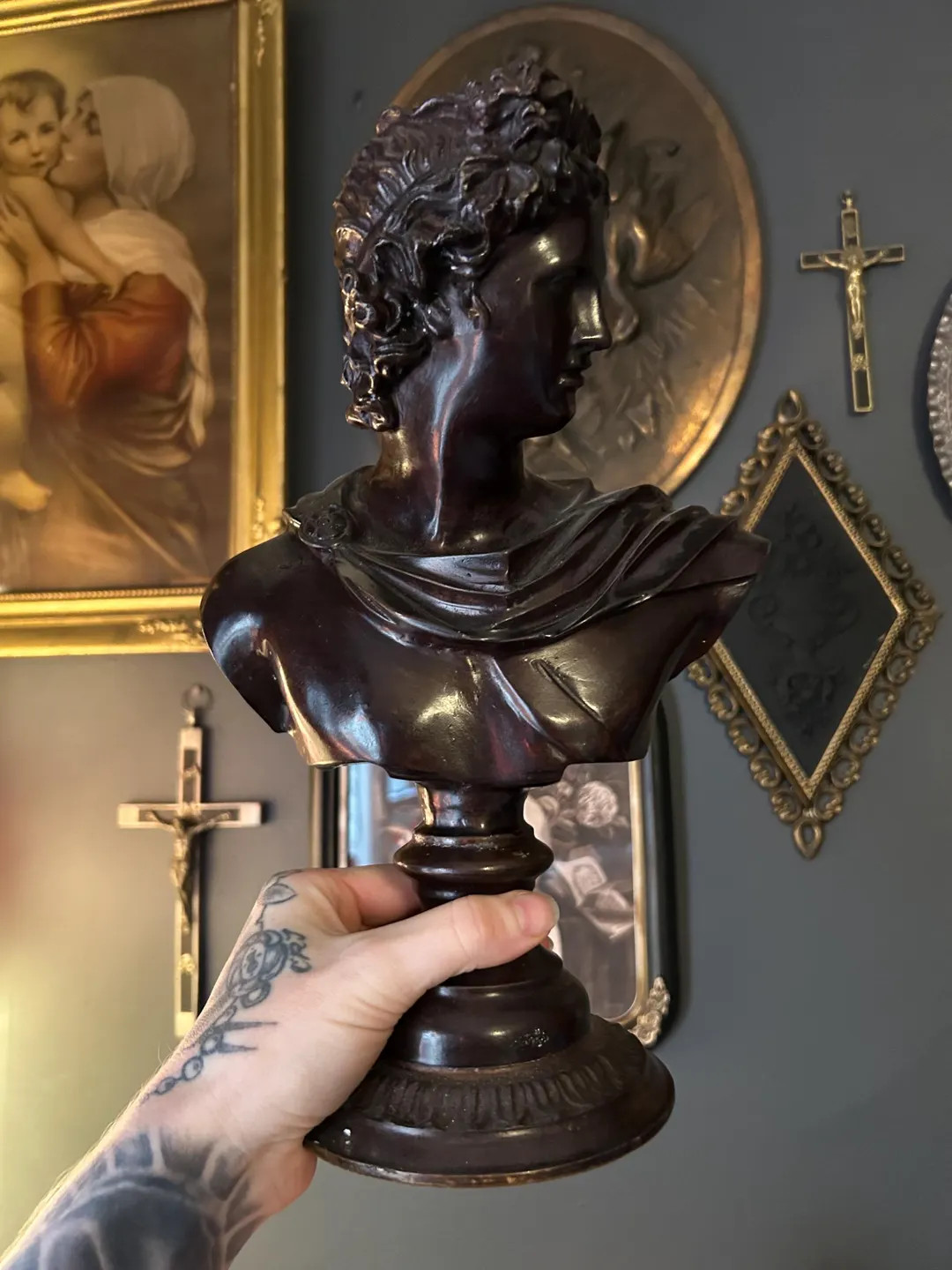 Maitland Smith Bronze Apollo Bust (greek, Statue, Bronze, Roman, Maximalist) - Etsy | Etsy (US)