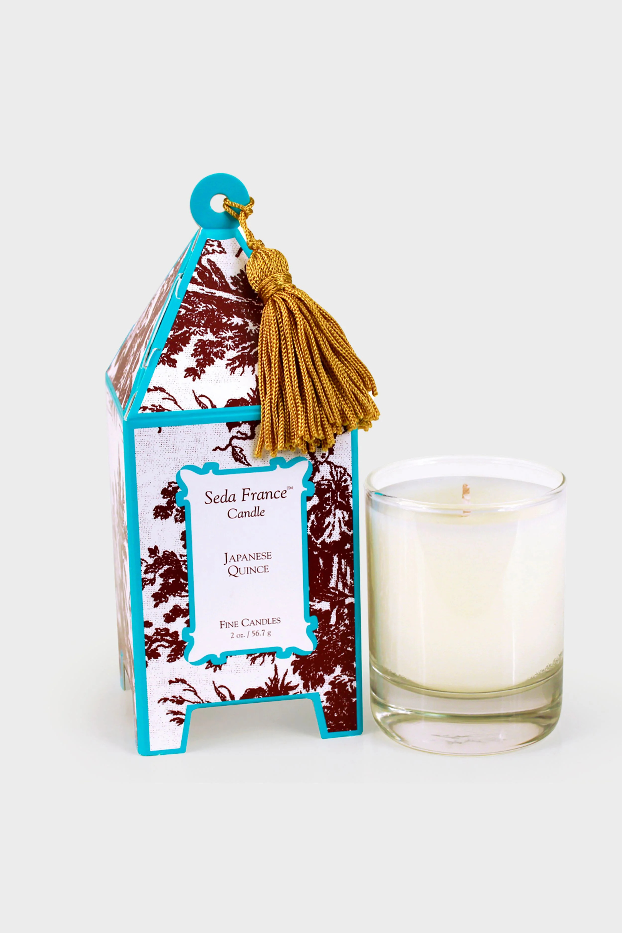 Japanese Quince Classic Toile Mini Pagoda Box Candle | Tuckernuck (US)