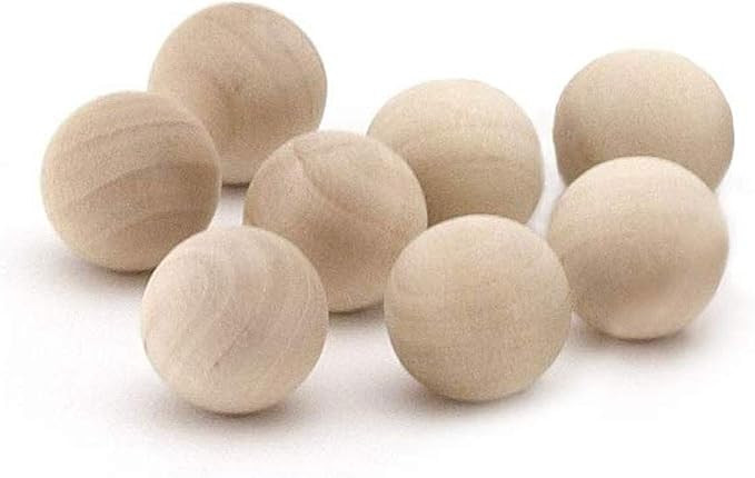 Hygloss Products Wood Craft Balls - Unfinished Natural Wooden Ball – 1-1/4 Inches, 8 Pack | Amazon (US)
