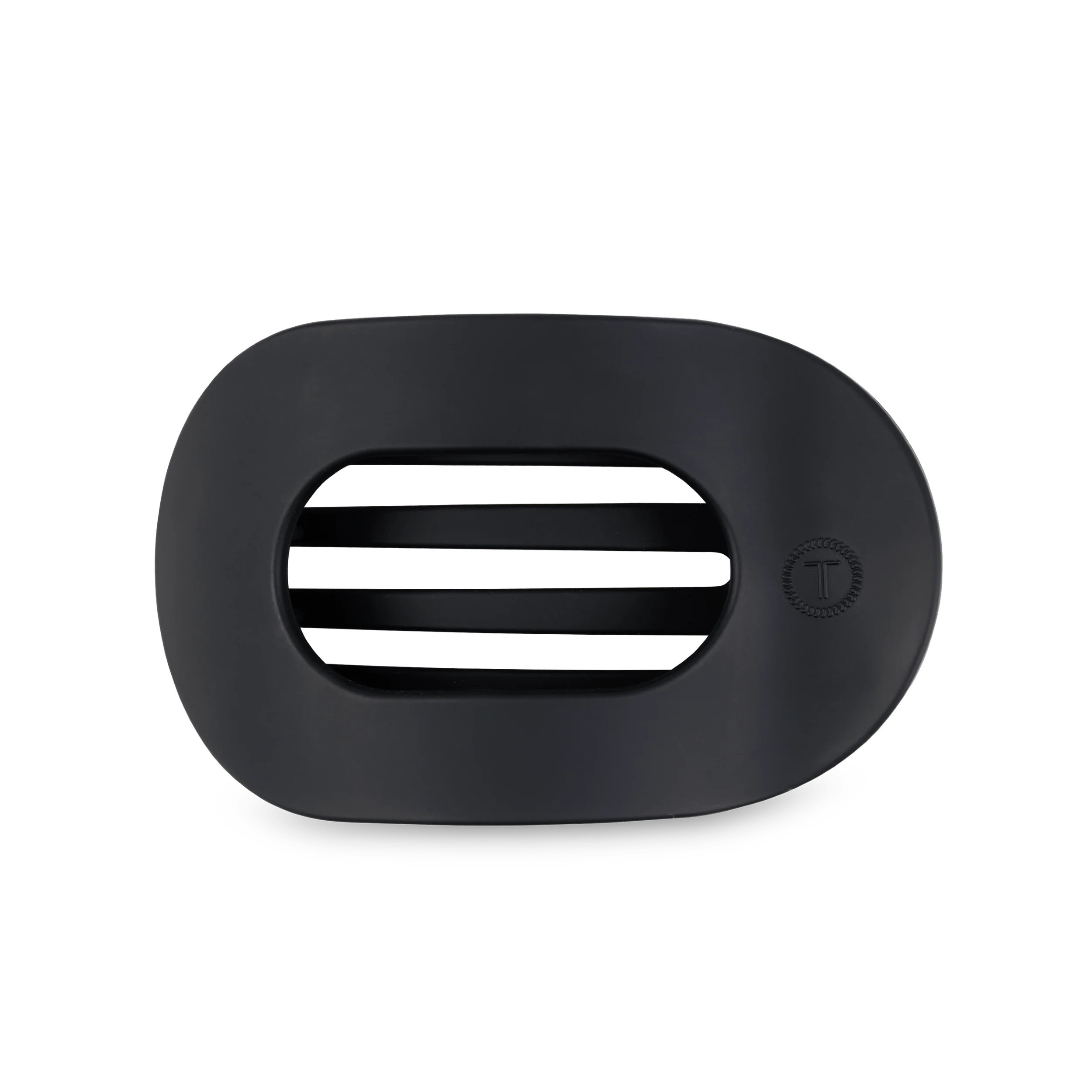 Midnight Matte Medium Flat Round Hair Clip | TELETIES