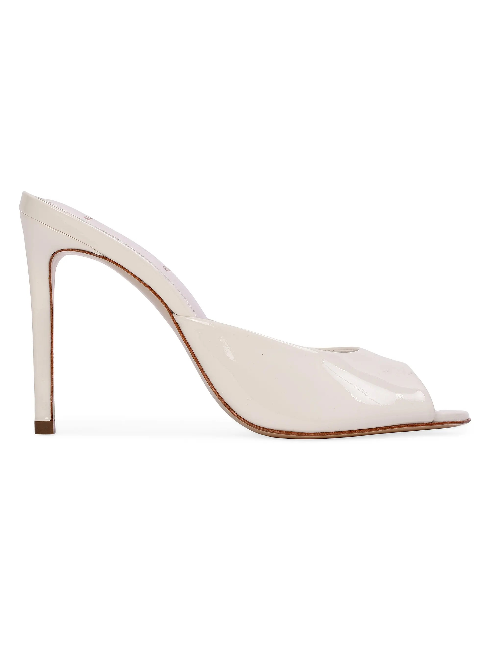 Black Suede Studio Alessia Patent Mules | Saks Fifth Avenue | Saks Fifth Avenue