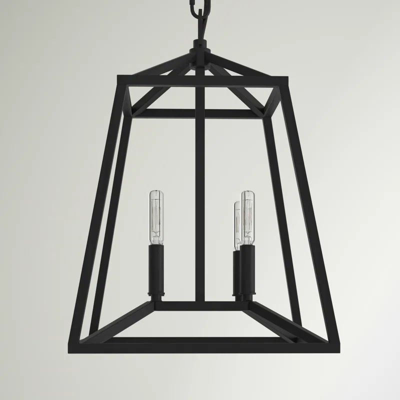 4 - Light Dimmable Lantern Geometric Chandelier | Wayfair North America