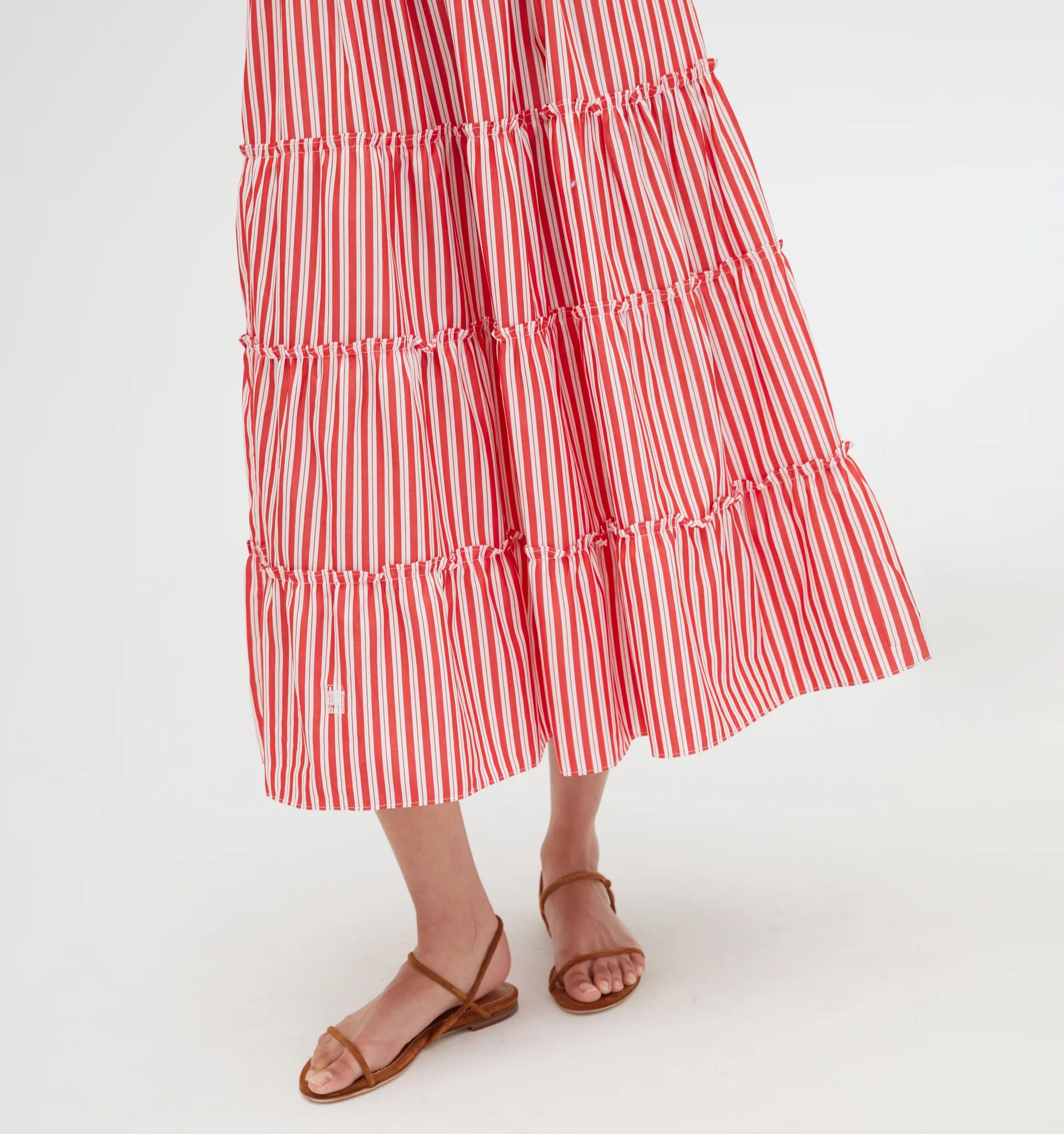 The Ellie Nap Dress - Red Stripe | Hill House Home