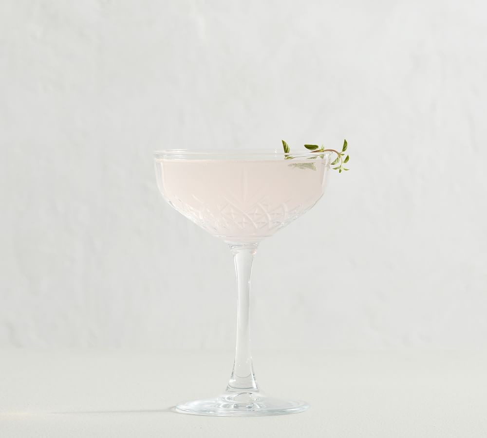 Trellis Etched Coupe Glass | Pottery Barn (US)