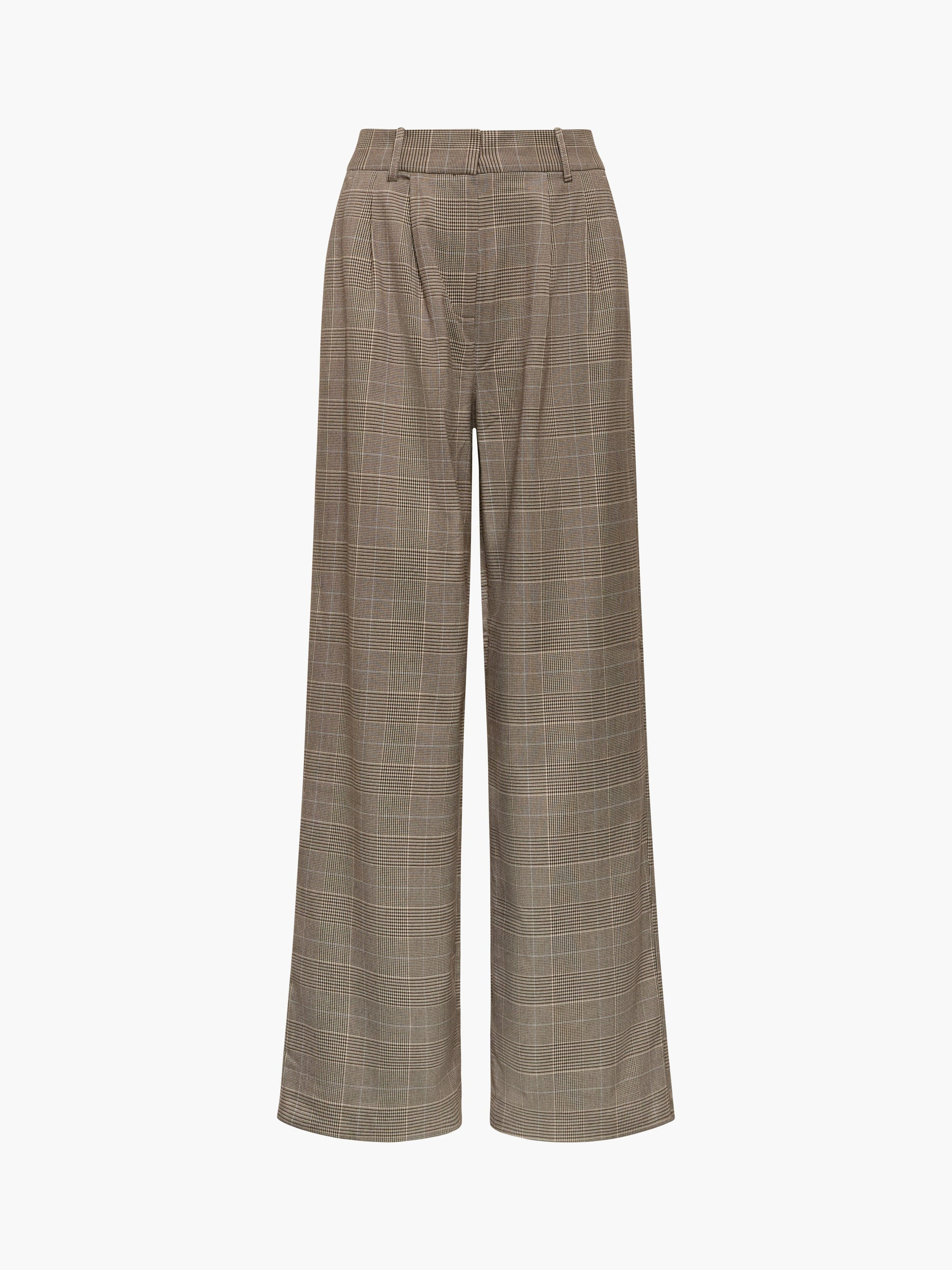 Chester Check Wide Leg Trousers | French Connection (UK)