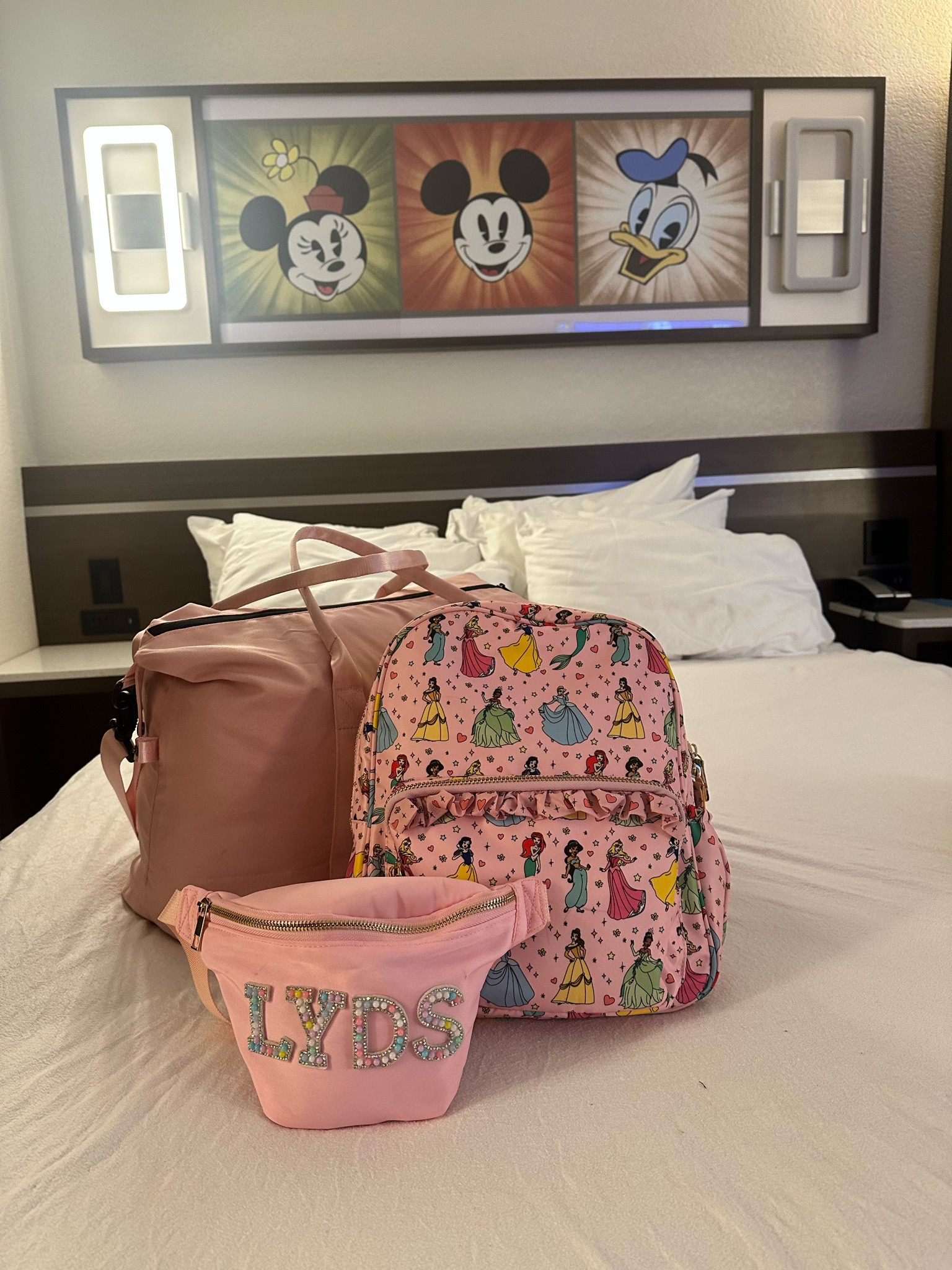 my pink travel necessities! duffle bag, fanny pack, backpack, Stoney clover lane, Stoney dupe, patches 

#LTKBacktoSchool #LTKItBag #LTKTravel