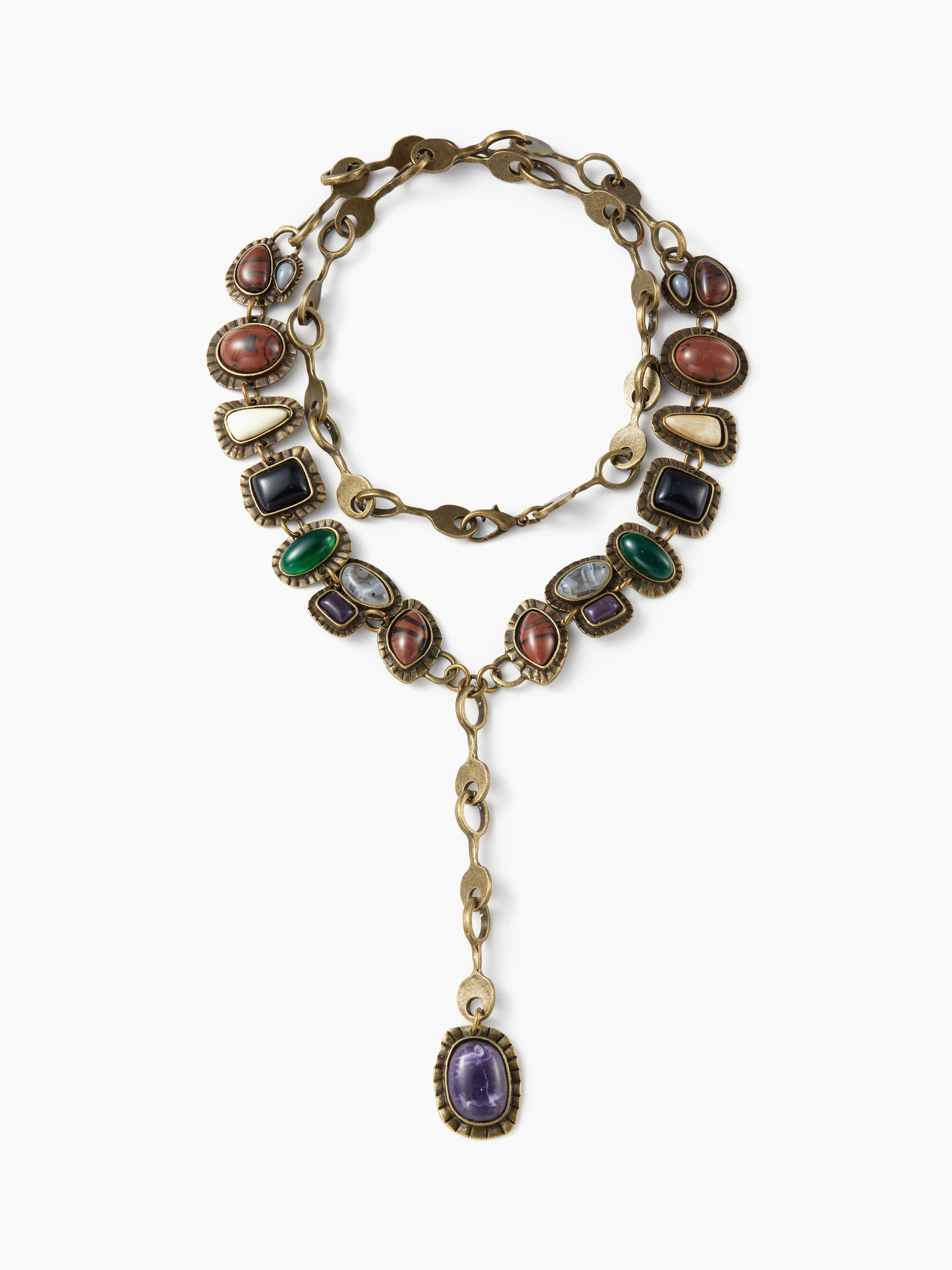 Alloy STONE Y-SHAPED NECKLACE For Vacation | Cider