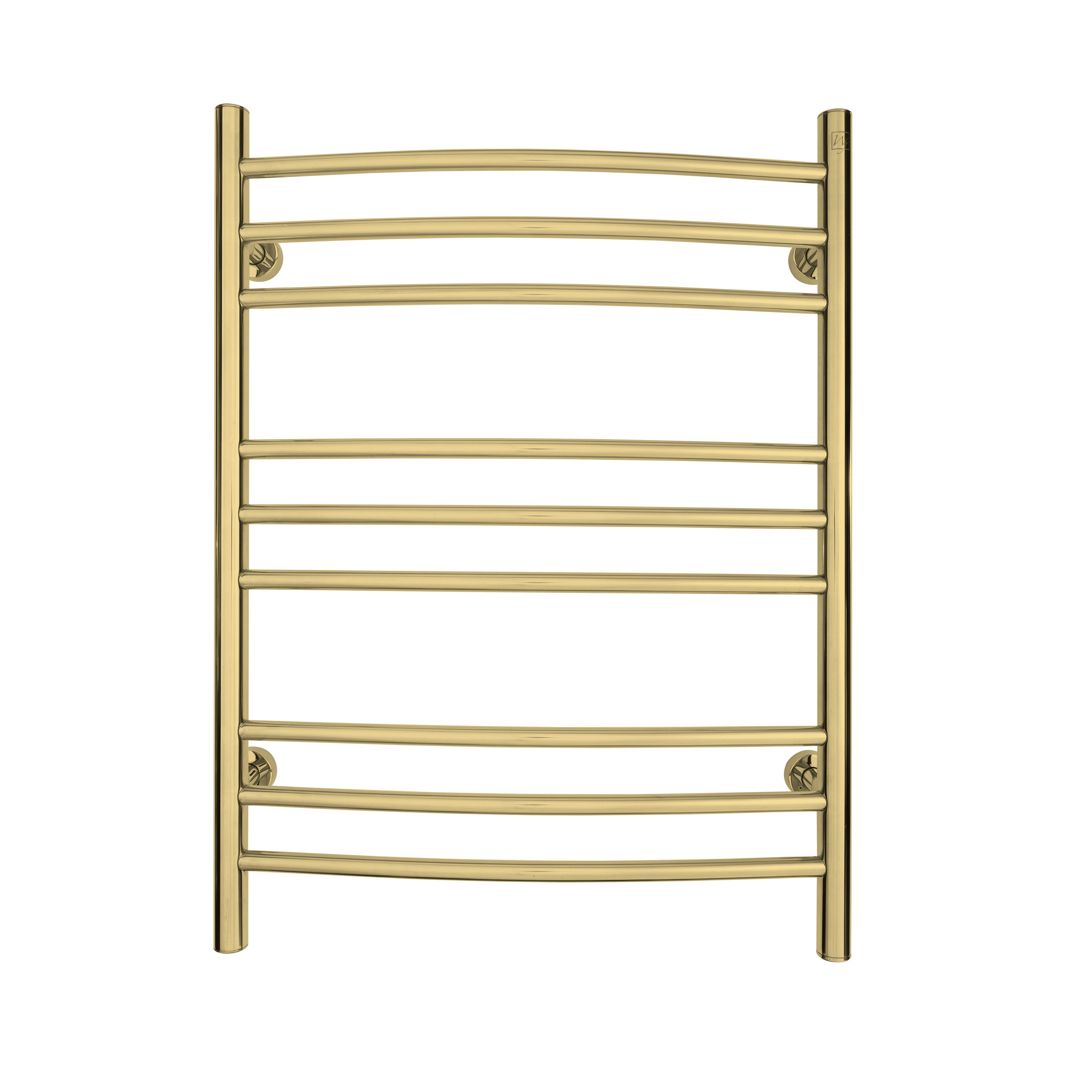 Riviera Towel Warmer, Polished Gold, Dual Connection, 9 Bars TW-R09GS-HP | Wayfair North America