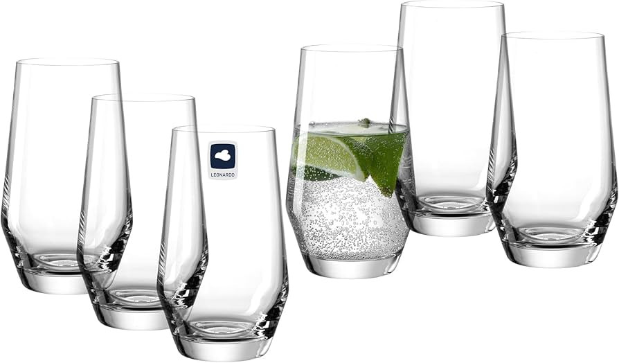LEONARDO HOME Trinkgläser PUCCINI (6er Set) • Zeitlose Wassergläser (365 ml) • Spülmaschin... | Amazon (DE)