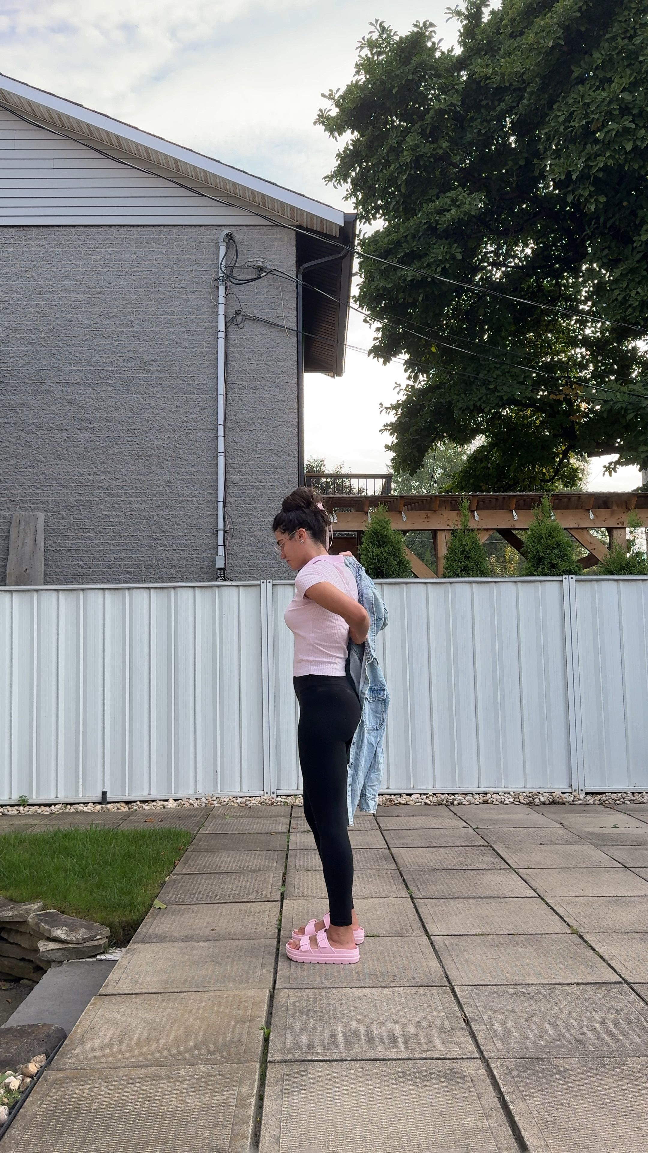 Those platform pink slides from target are so comfy , I sized down 
Early fall transition outfit 


#LTKFindsUnder50 #LTKSeasonal #LTKStyleTip