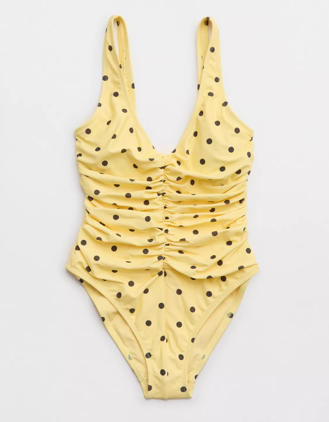 Aerie Ruched Full Coverage One Piece Swimsuit | American Eagle Outfitters (US & CA)