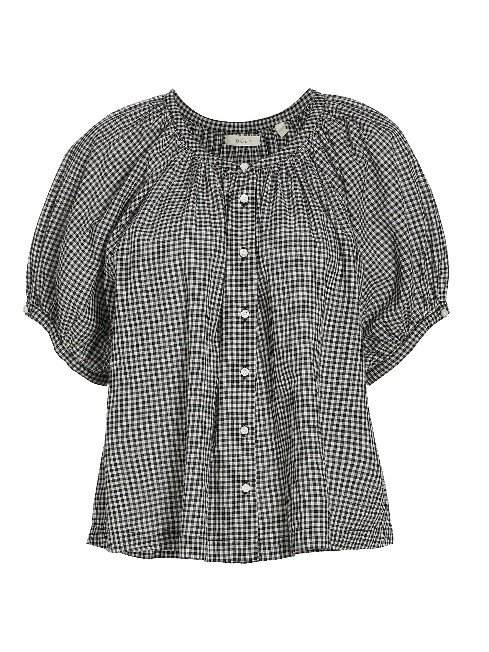 June Gingham Cotton Top | Saks Fifth Avenue