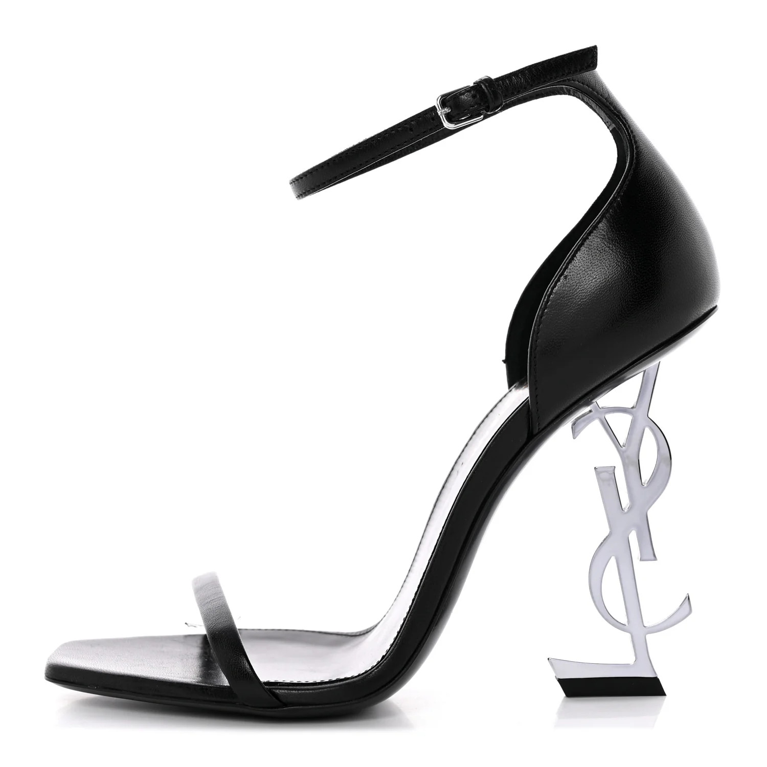 Patent Calfskin Opyum 110 Sandals 37.5 Black | FASHIONPHILE (US)