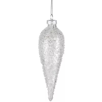 Northlight 6.25Inch Clear Glass Winter Icicle Ornament | Belk