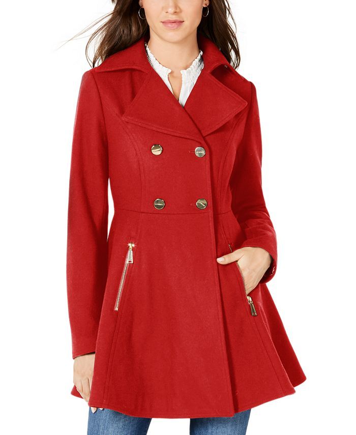 Laundry by Shelli Segal Women's Double-Breasted Skirted Coat & Reviews - Coats & Jackets - Women ... | Macys (US)