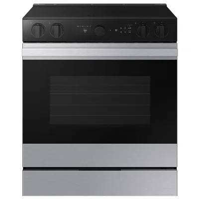 Samsung Bespoke Smart Slide-In Electric Range 6.3 cu. ft. with Smart Oven Camera | Wayfair North America
