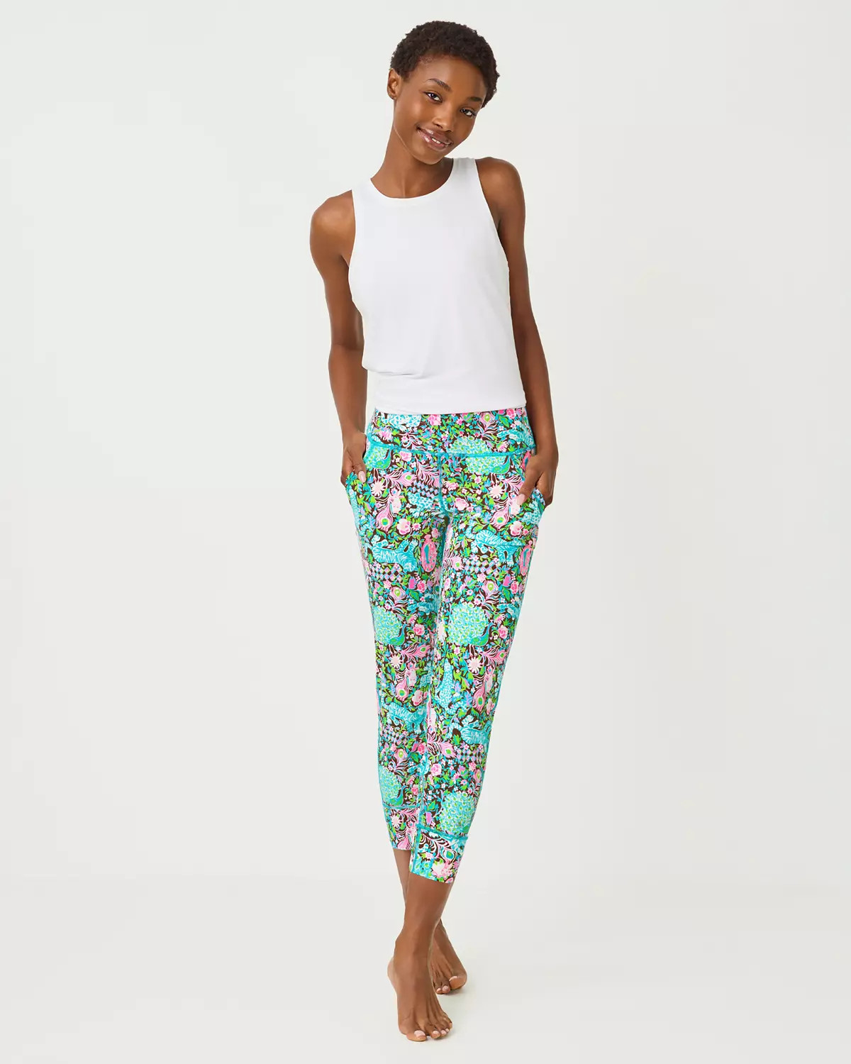 UPF 50+ Luxletic 24" Weekender High Rise Midi Legging | Lilly Pulitzer