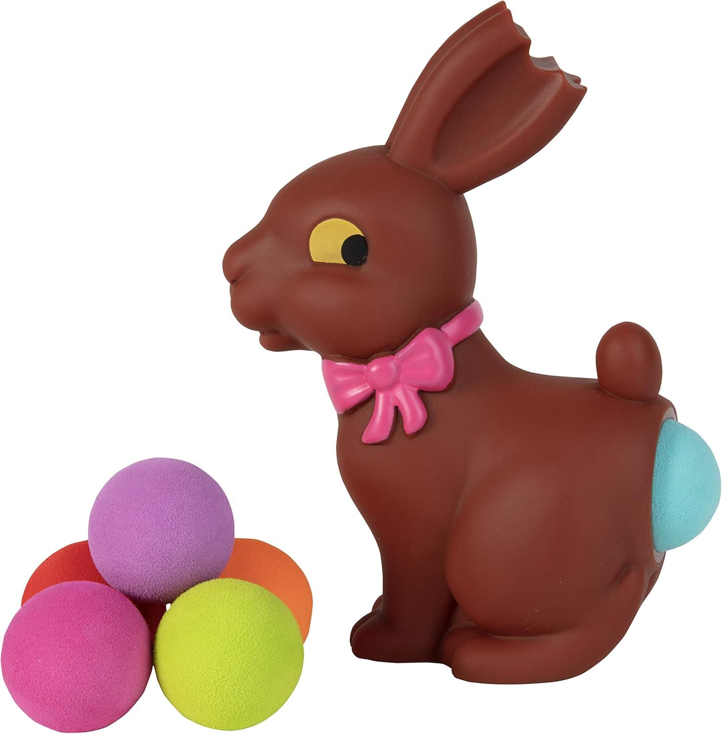 Hog Wild Chocolate Bunny Easter Popper Toy - Shoot Foam Balls Up to 20 Feet - 6 Balls Included - ... | Amazon (US)