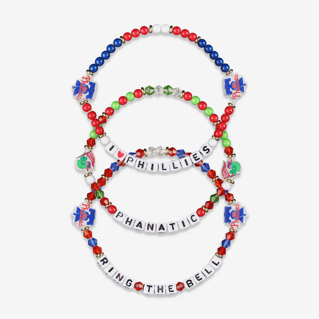 Philadelphia Phillies 3 Pack Friendship Bracelet | FOCO inc