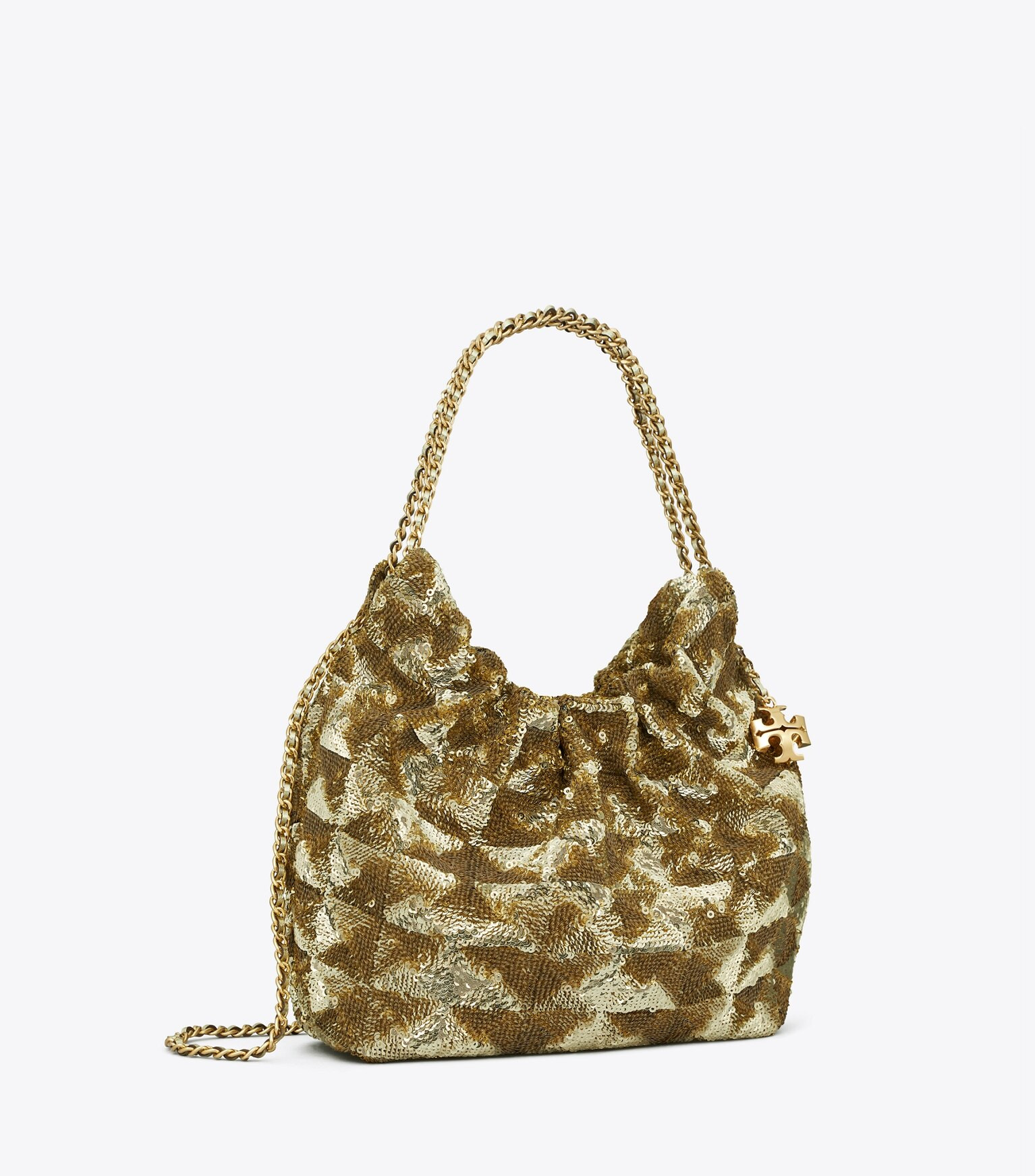MINI FLEMING SEQUIN DRAWSTRING BAG | Tory Burch (US)