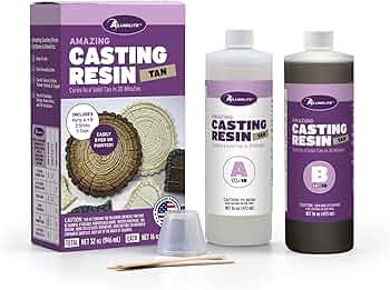 Alumilite Amazing Tan Two-Part Casting Resin Kit - Ideal for Pouring Small to Large, Durable Piec... | Amazon (US)
