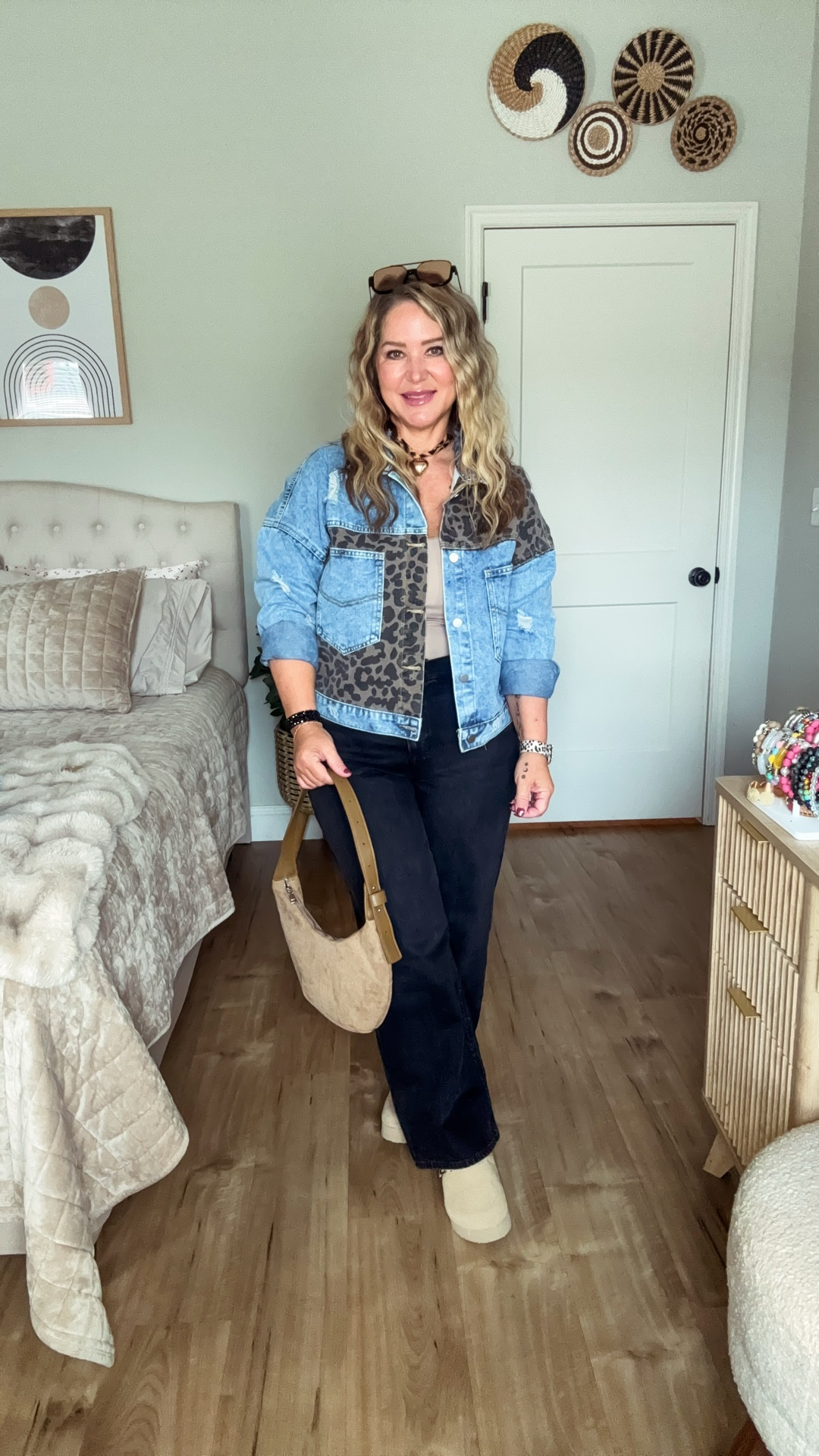 Jacket and tank size large 
Jeans size 12 short
Clogs tts 

#LTKMidsize #LTKOver40 #LTKPetite