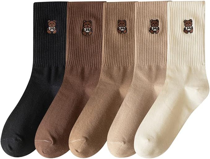 IIG Women's Fashion Cute Cotton Socks Novelty Funny Above Ankle Crew Socks Holiday Gifts for Wome... | Amazon (US)