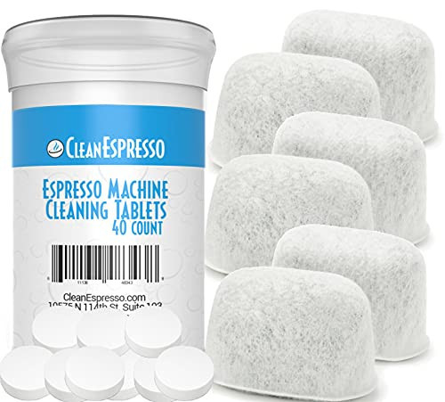 CleanEspresso - Breville Cleaning Kit - 40 Cleaning Tablets and 6 Water Filters for Breville Espresso Machines - 2g Espresso Machine Tablets | Amazon (US)